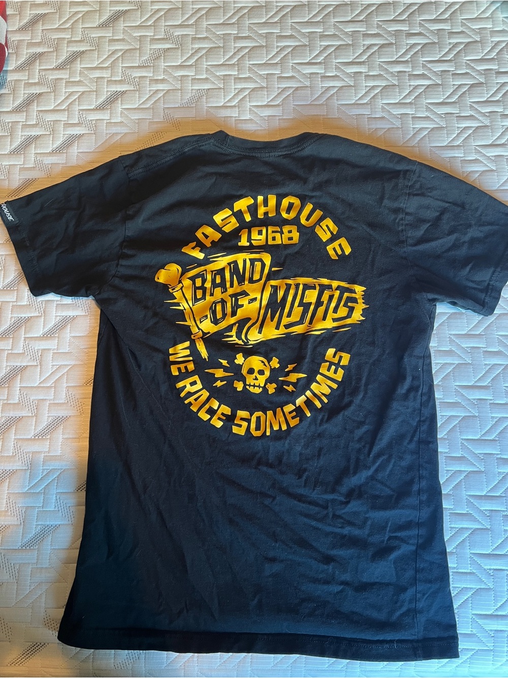 Fasthouse 'Band of Misfits' Short Sleeve T-Shirt - Black/Yellow